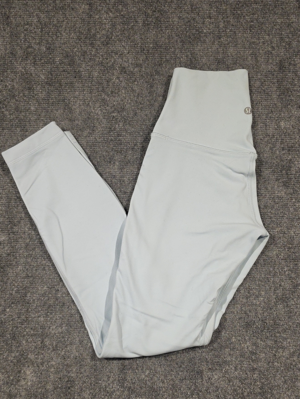 Lululemon Light Blue High-Rise Leggings Double Lined Size 4 EUC